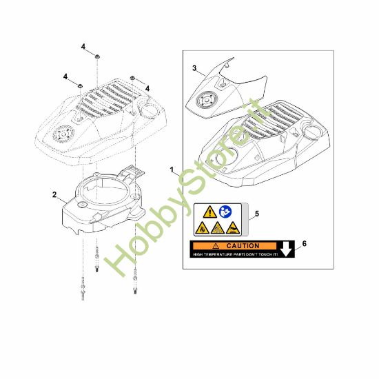 Picture of K - Carenatura ventola EVC 300.0 E (EVC300-0002)